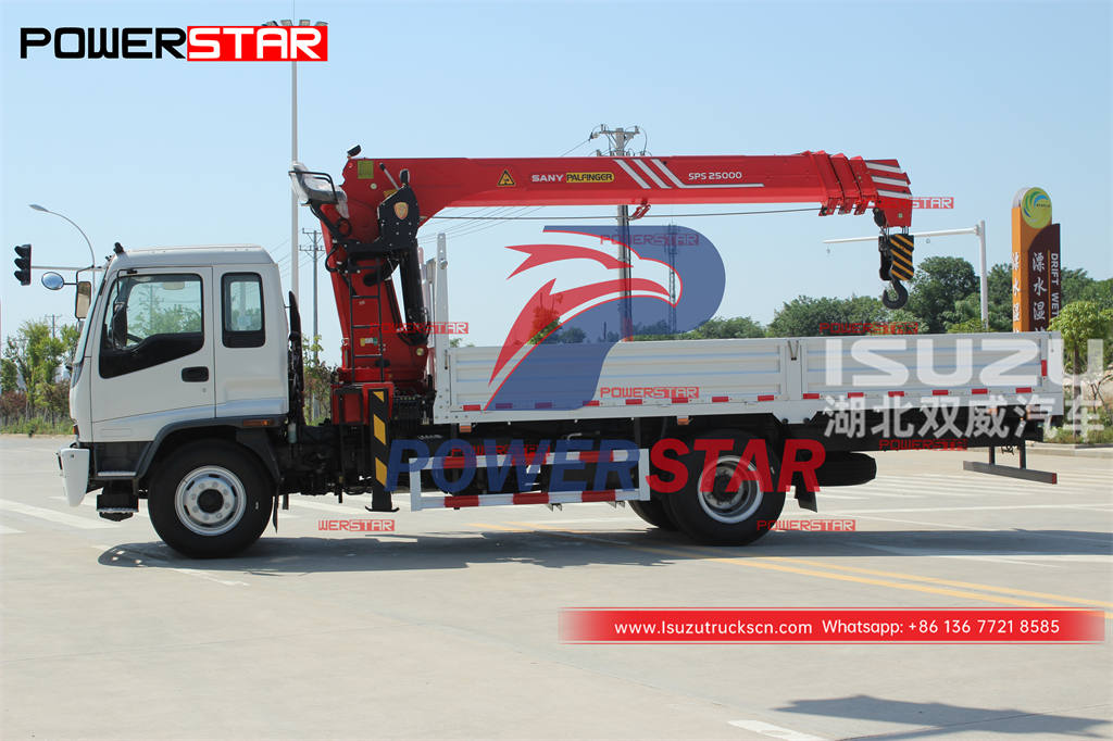 Myanmar ISUZU FTR 4 × 4 10 tonnes palfinger camion grue télescopique à vendre