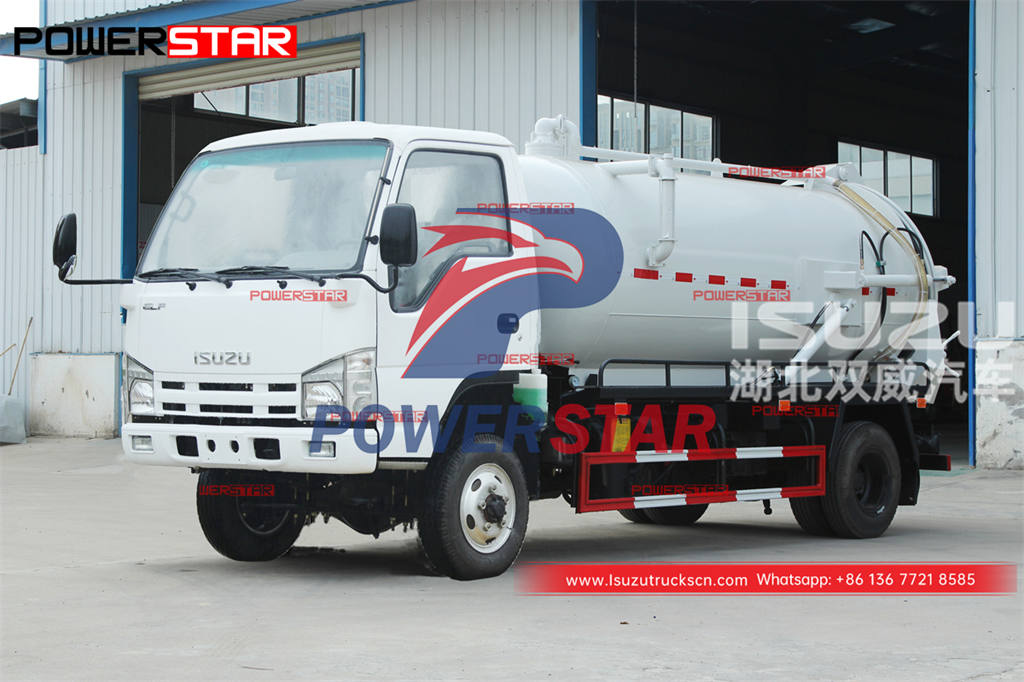 Camion septique sous vide ISUZU 100P 4 × 4 personnalisé à vendre