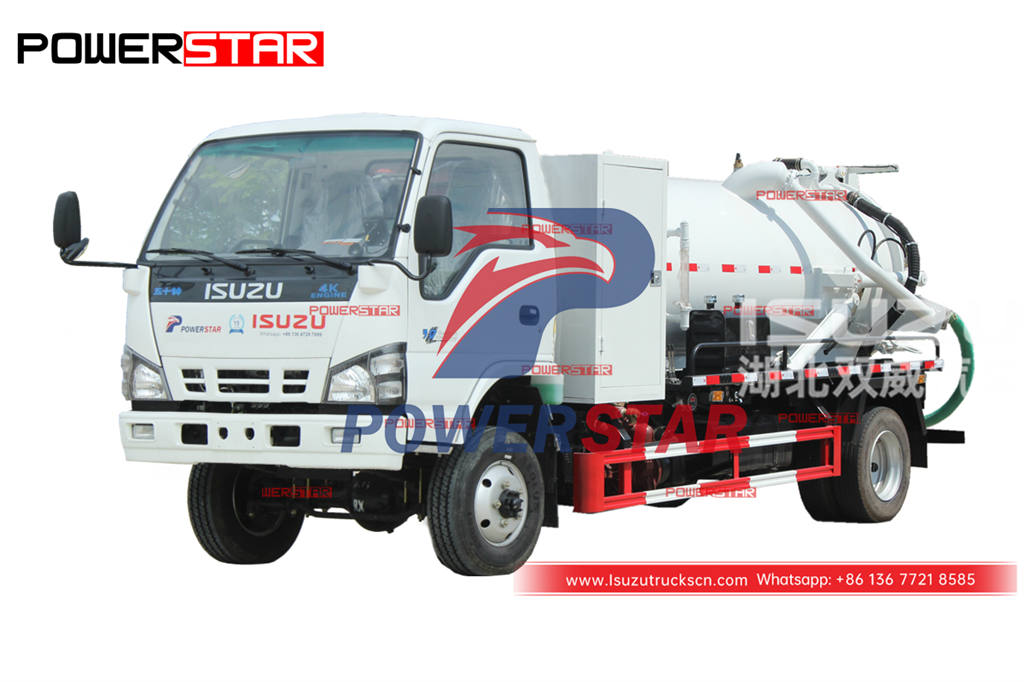 ISUZU 600P 4 × 4 AWD vidange de ravin de camion de fosse septique à vendre