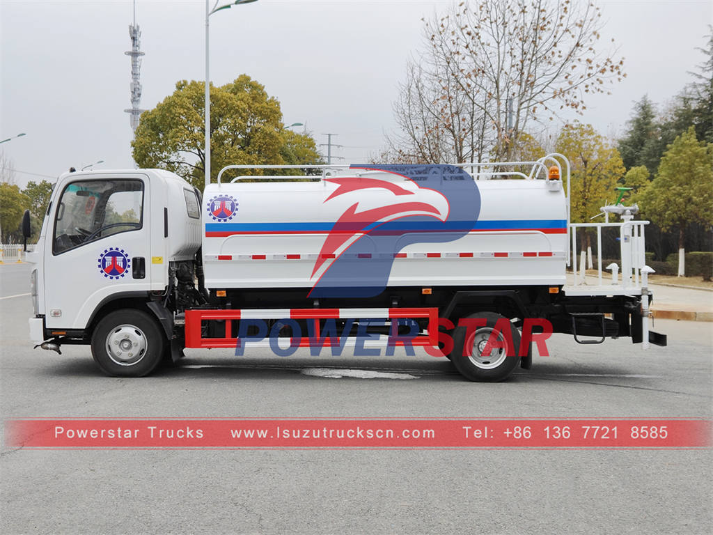 Camion-citerne d'eau ISUZU 6 roues 7000 litres à vendre