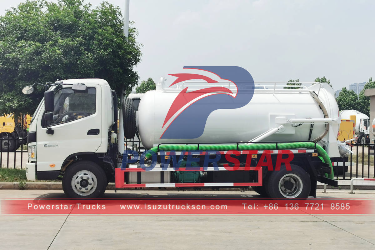 Réservoir à vide monté sur camion ISUZU à vendre