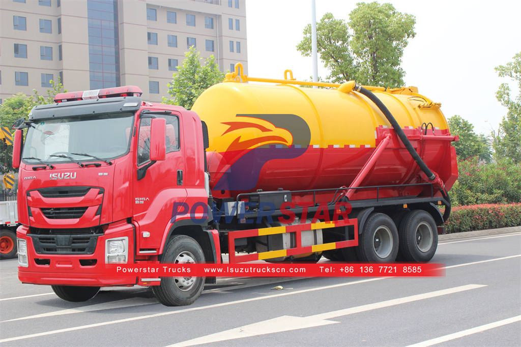 Camion de nettoyage de réservoir sous vide ISUZU GIGA 6 × 4 à vendre