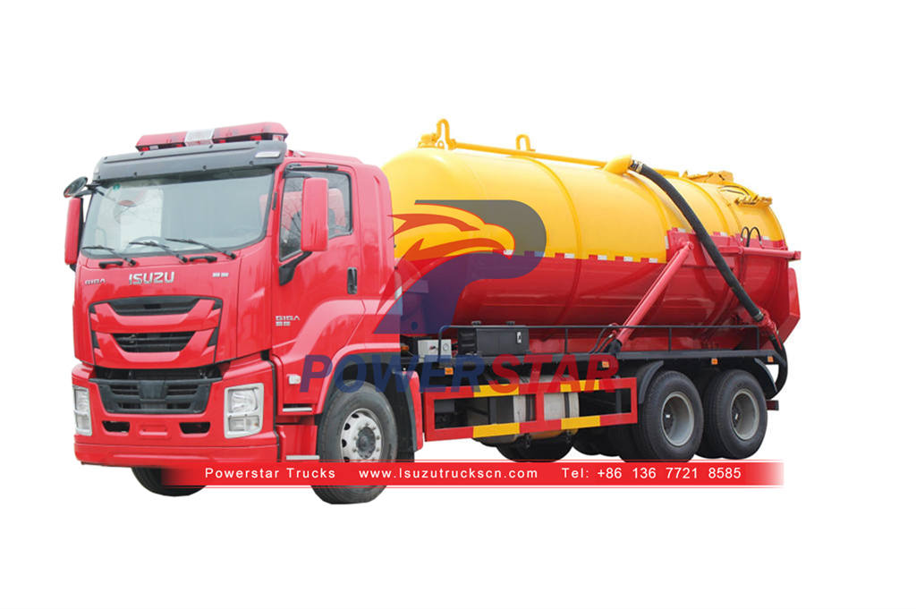 Camion de pompage de fosse septique ISUZU GIGA 24CBM personnalisé à vendre