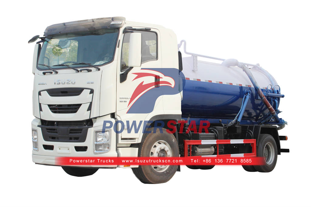 ISUZU GIGA 6 roues 15000L camion d'aspiration des eaux usées en vente