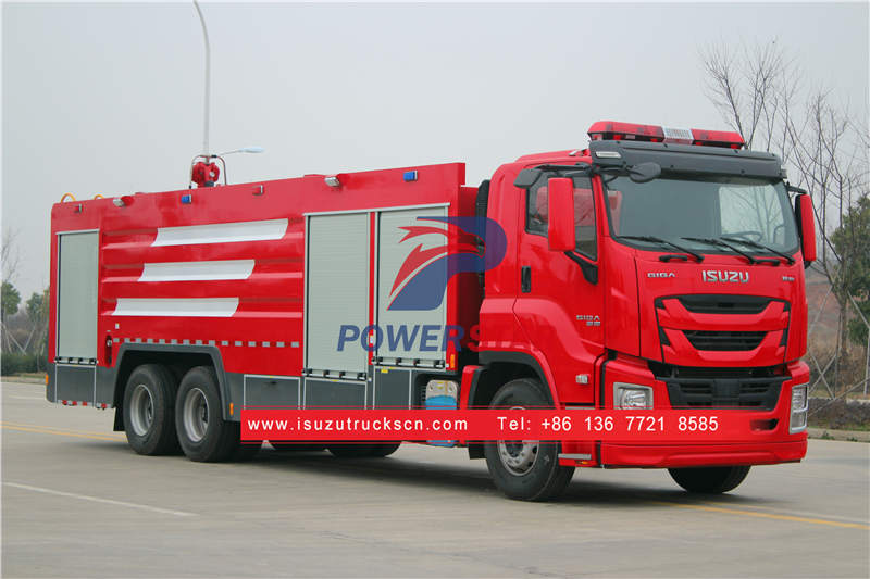 camion de pompier eau isuzu