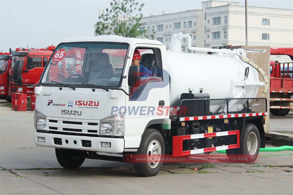 Camion d'égout sous vide ISUZU sur mesure à vendre