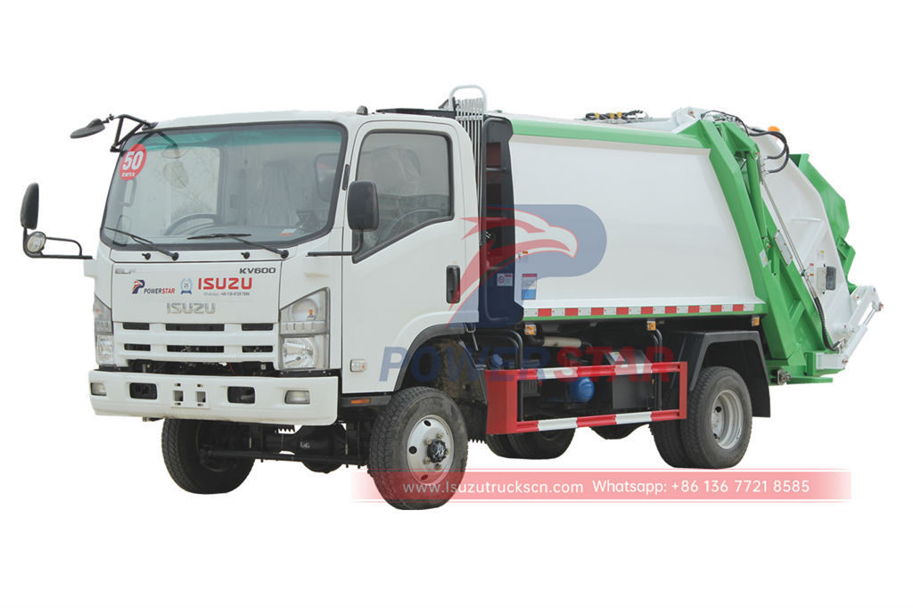 Camion compacteur de déchets ISUZU NKR 130HP 4x4
