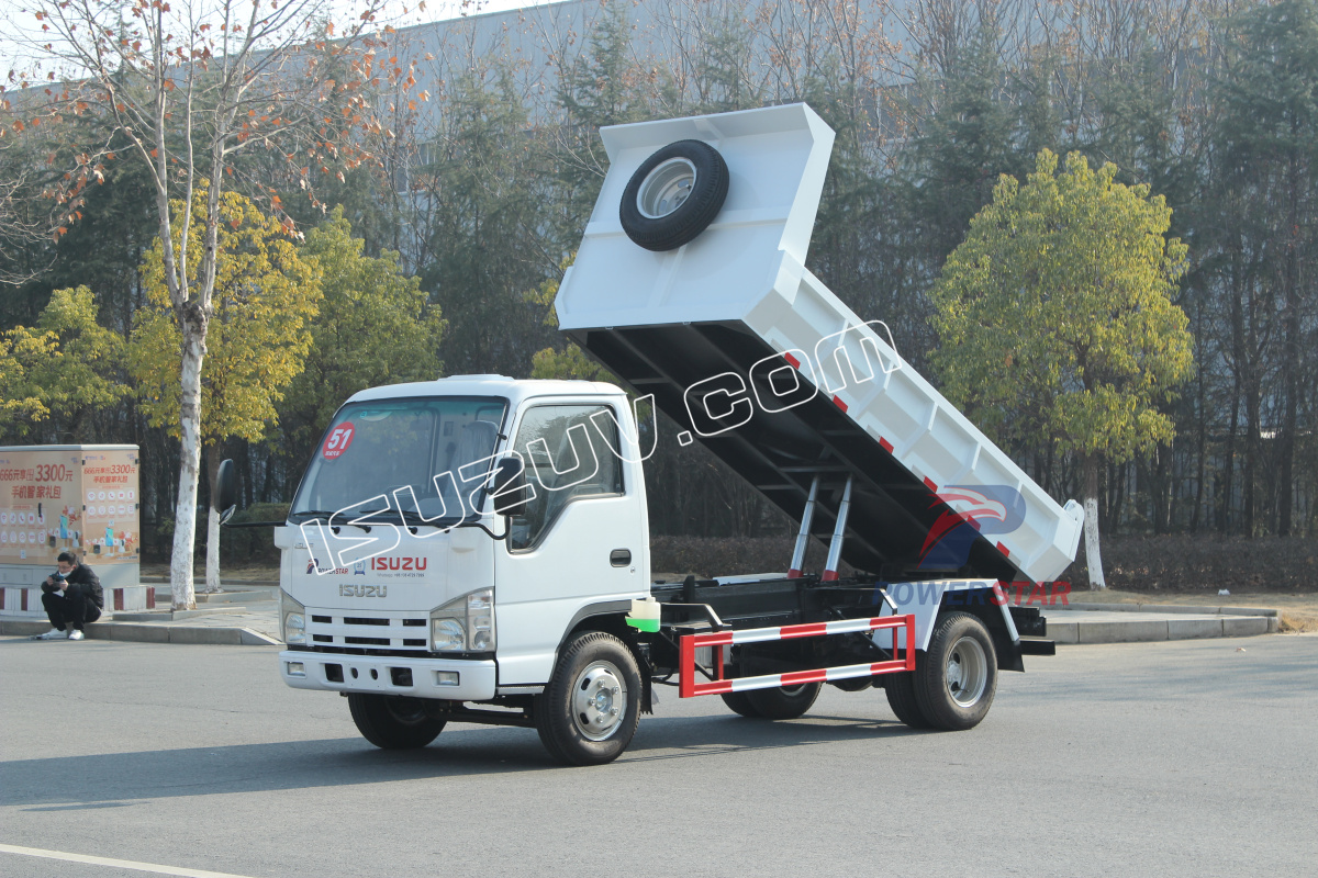 Japon 2tonne 3tonne Isuzu 4KH1 98HP camion à benne basculante