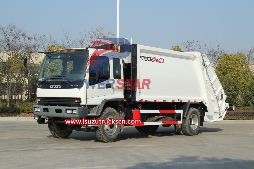 Liste de contrôle des tests en usine du camion compacteur d'ordures Isuzu