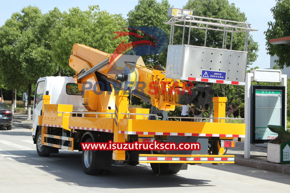 Usine Isuzu Bucket Man Lift camion à plate-forme aérienne