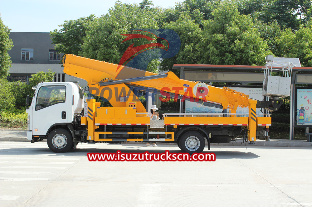 Usine Isuzu Bucket Man Lift camion à plate-forme aérienne