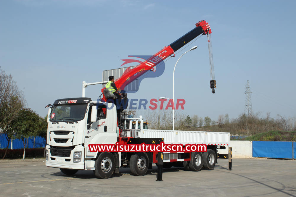 Fabricant de camion-grue à flèche rigide HMDJV GIGA Isuzu Palfinger 10 tonnes