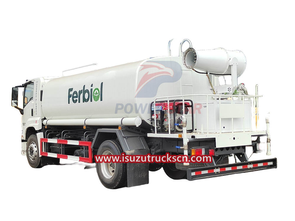 Isuzu Giga camion de pulvérisation de pesticides de camion de suppression de poussière de 15 tonnes