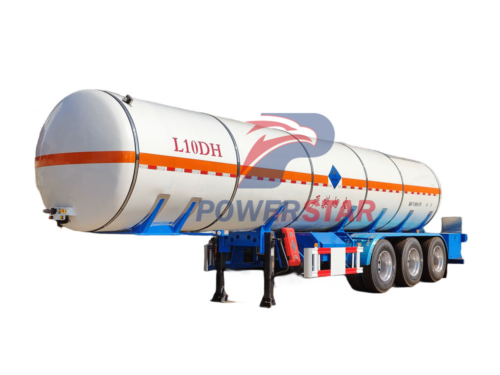Dernière remorque de transport de gaz GPL