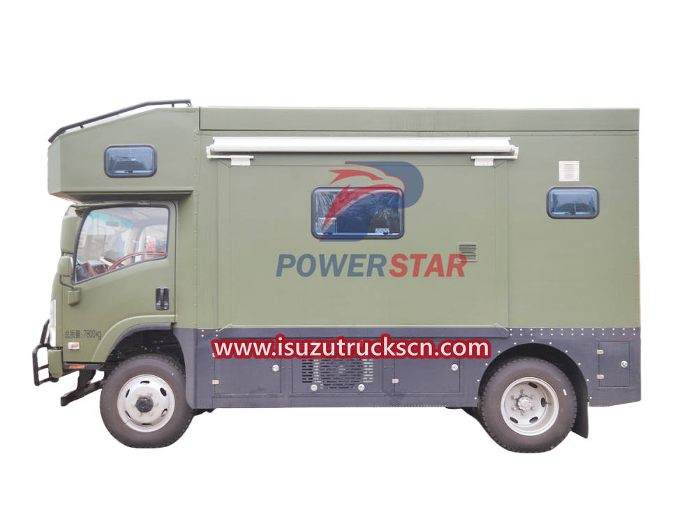 Isuzu Camper Truck Bed Camper RV Caravan avec toilettes et cuisine à vendre