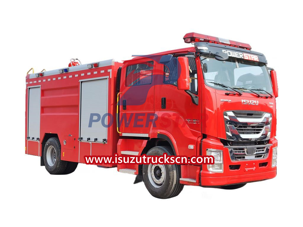 Camion de pompiers de sauvetage Isuzu