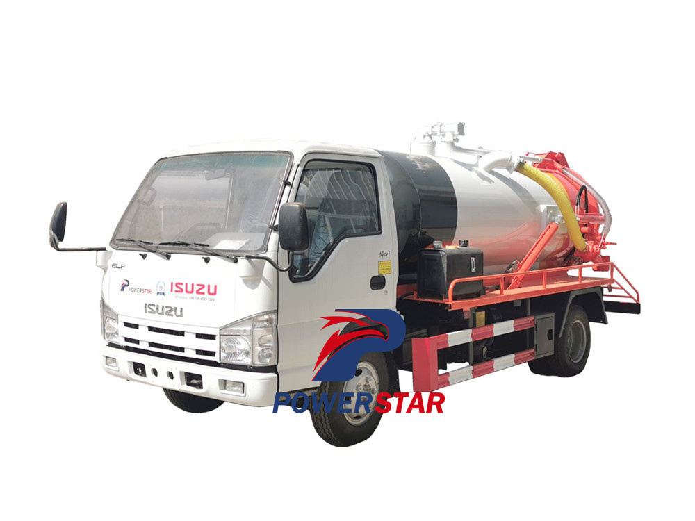 camion de pompe à vide pour eaux usées isuzu 100p