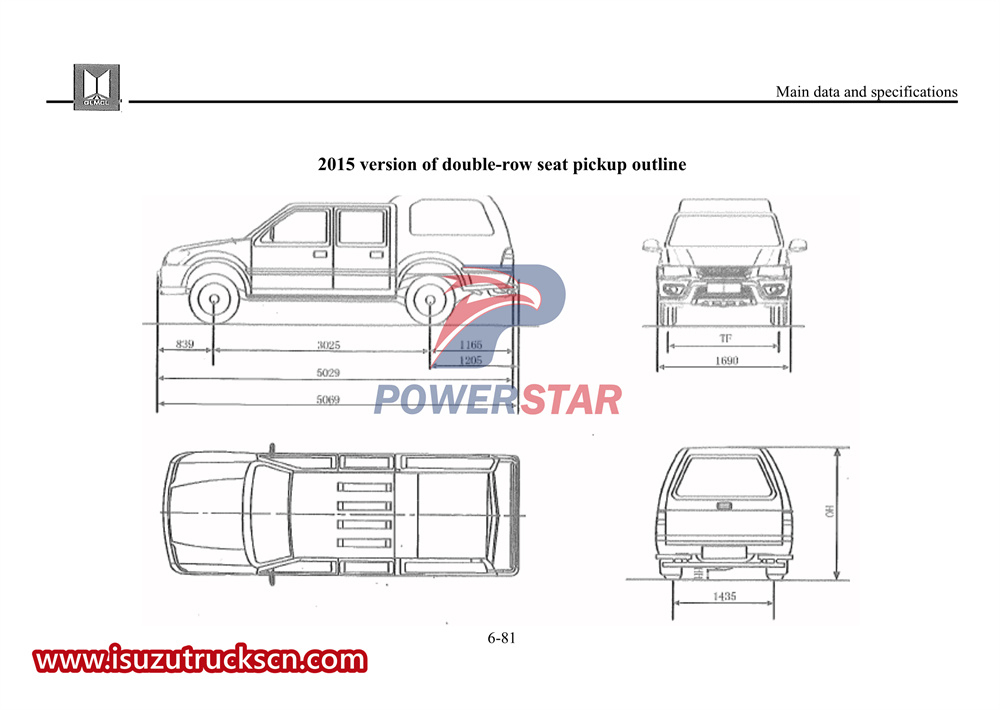 Véhicule léger de la série Isuzu Pickup