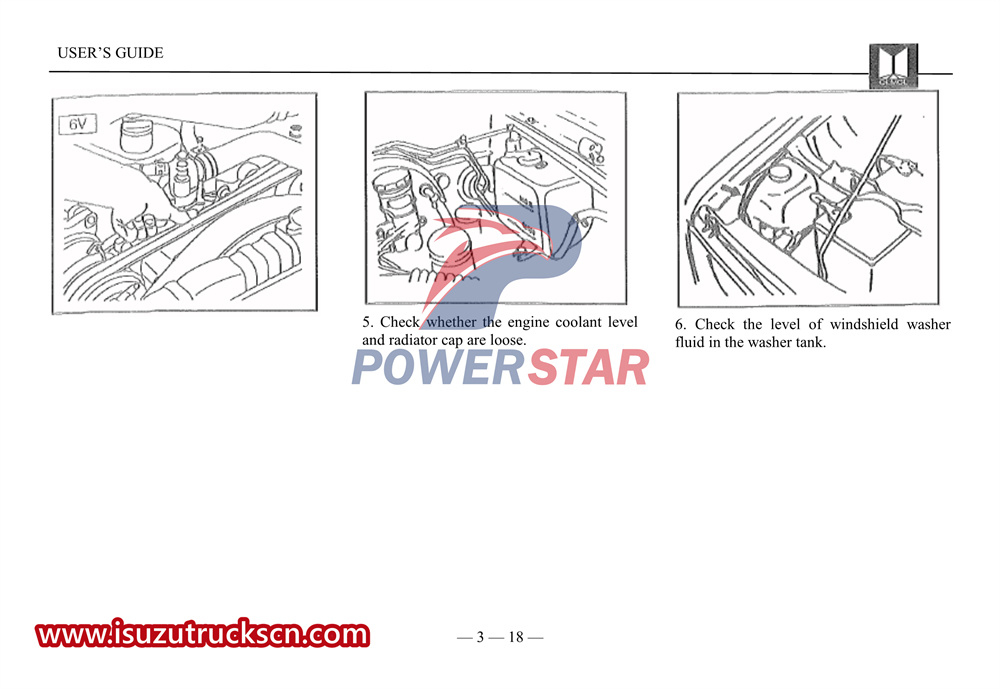 Manuel d'utilisation de la voiture légère Isuzu série UC