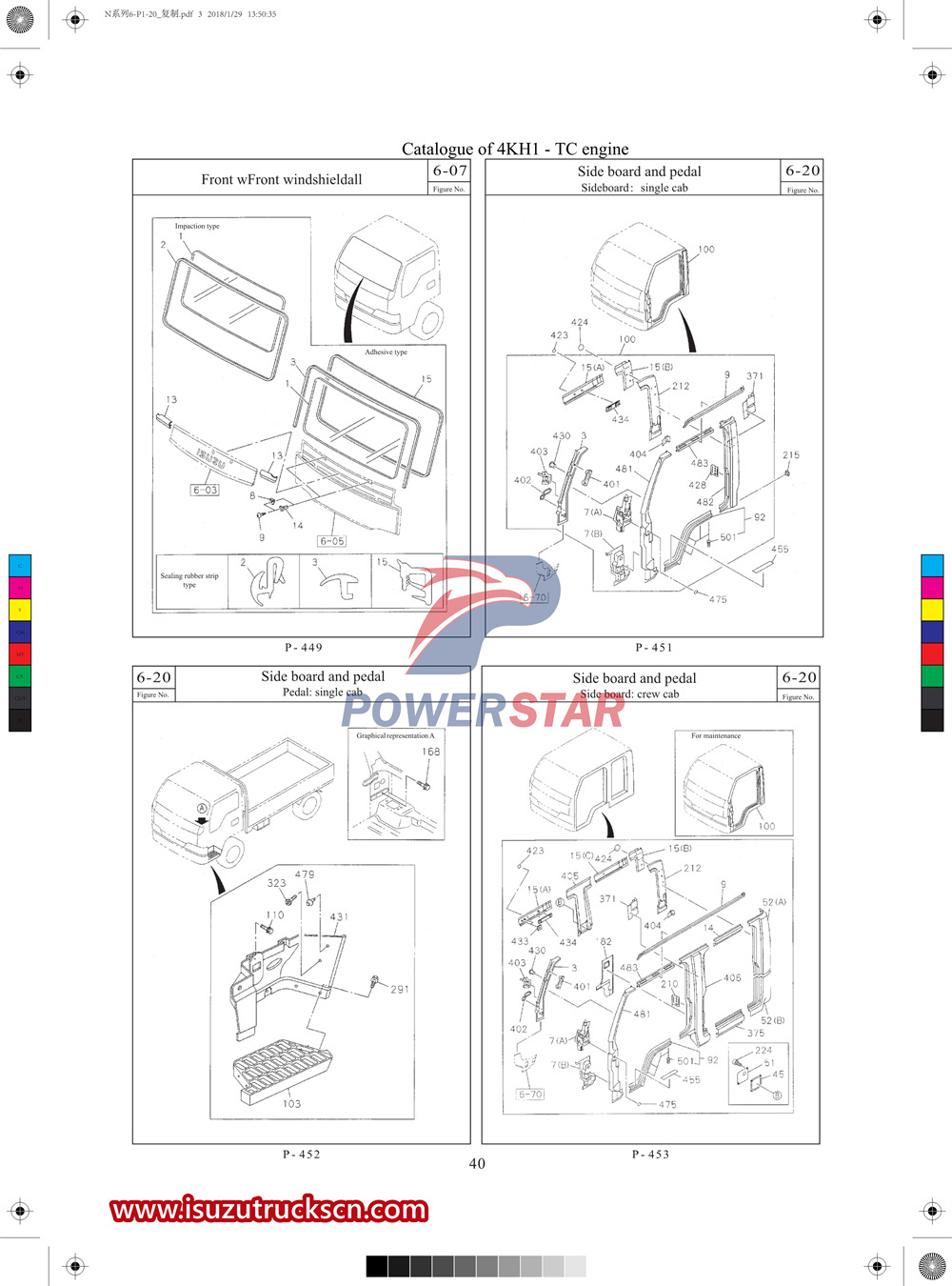 Catalogue de pièces commerciales Isuzu série N 2