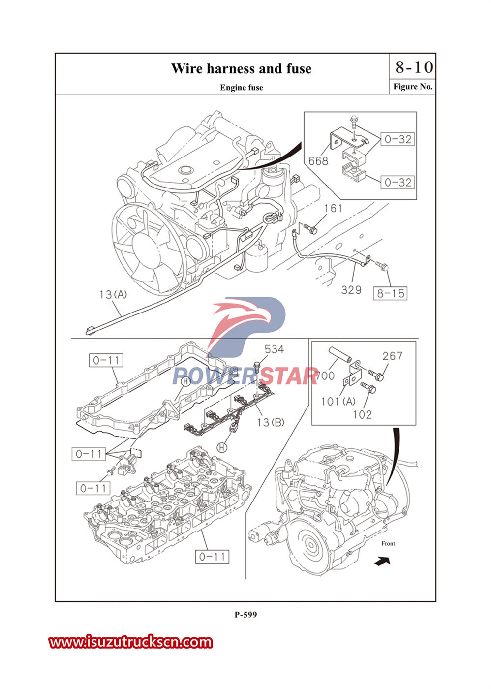 Catalogue de pièces commerciales Isuzu série 700P