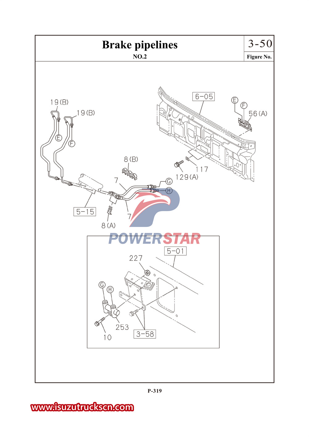 Catalogue de pièces commerciales Isuzu série 700P