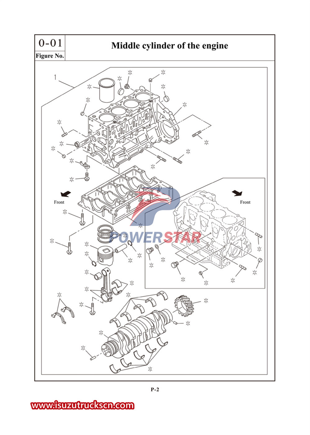 Catalogue de pièces commerciales Isuzu série 700P