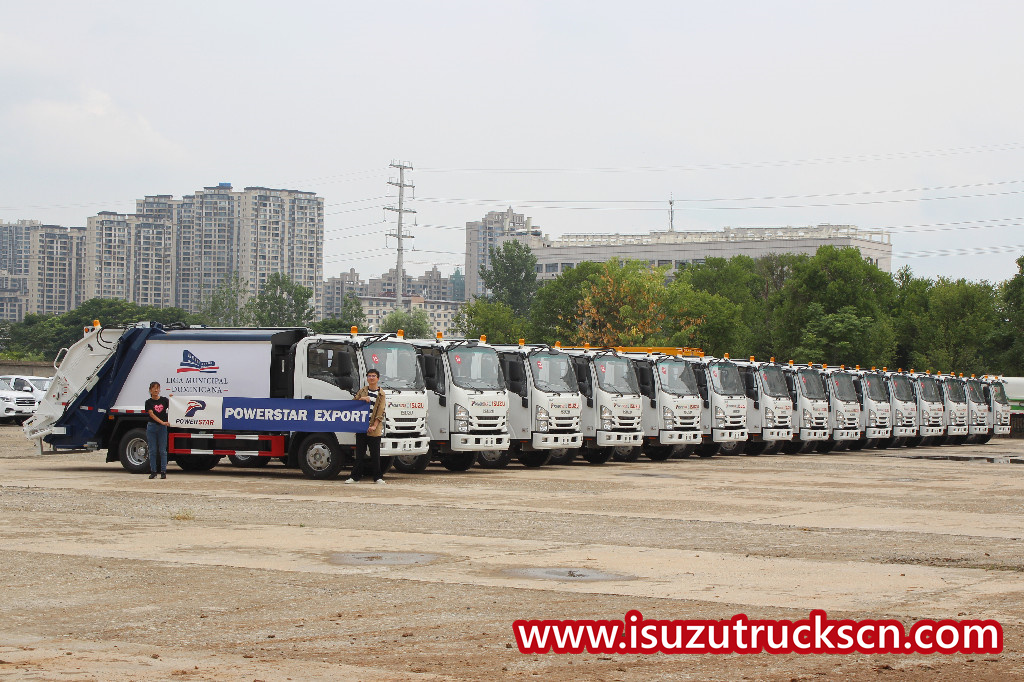 Les camions compacteurs d'ordures Isuzu exportent 40 unités vers l'Afrique et l'Éthiopie