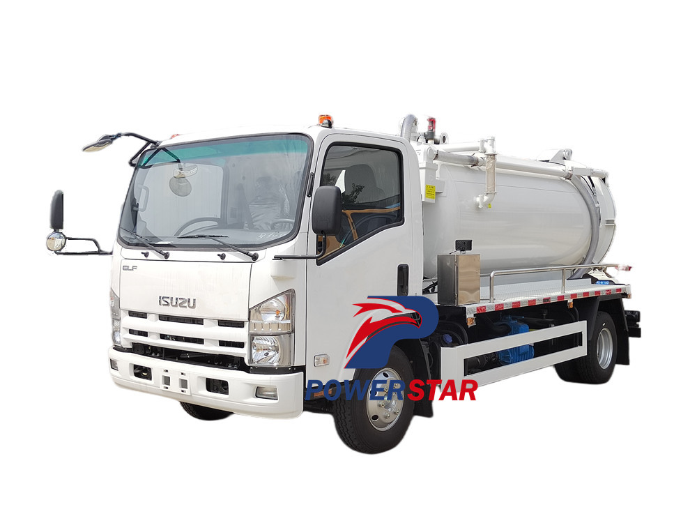 Camion suceur de ravin philippin Isuzu 8000 litres