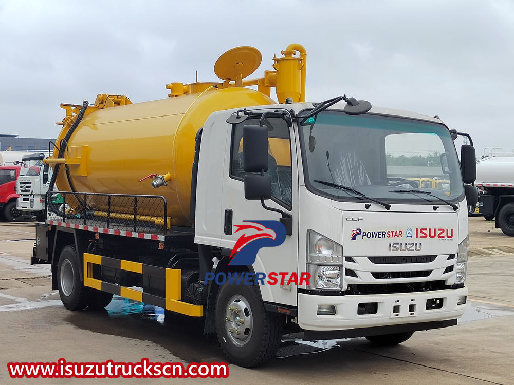 Camion d'aspiration des eaux usées sous vide Isuzu