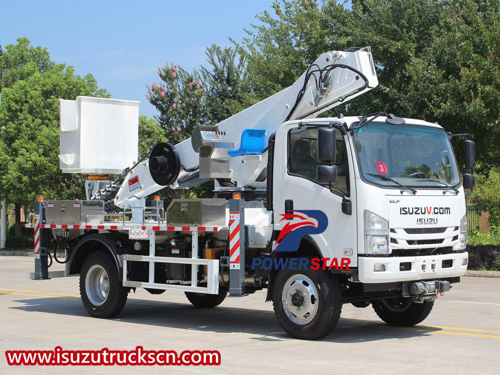 Isuzu aerial platform truck 