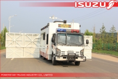 4x4, 6 x 6 camion atelier de Police Isuzu avec garde d'urgence