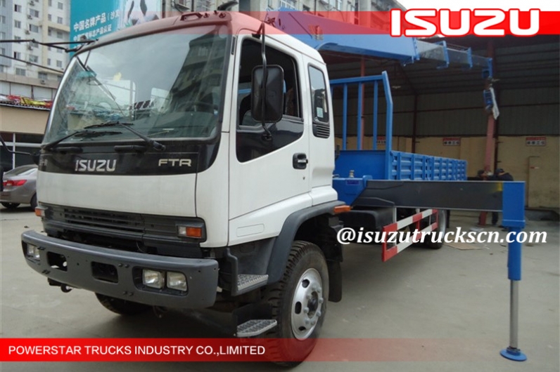 kenya telescopic boom truck mounted 6.3T crane ISUZU chassis