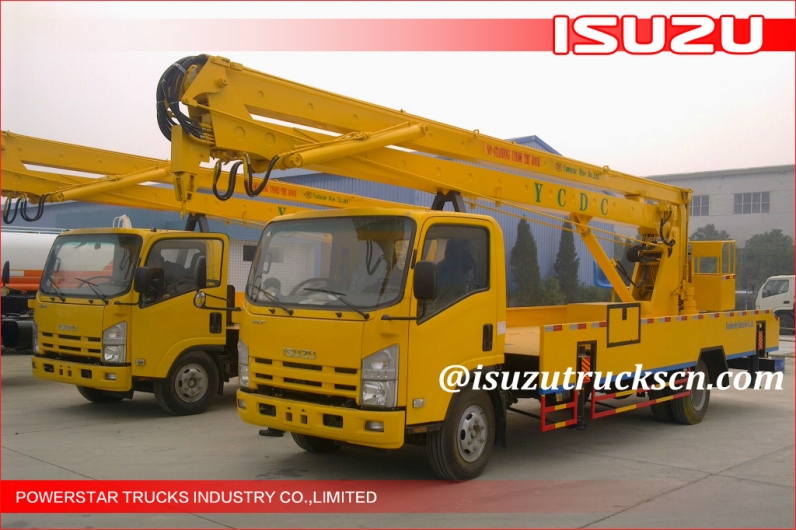 Japanese 18m Isuzu Aerial platform vehicle overhead working truck for sale