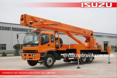 construction lourde machiney levage matériel 22m aériennes travail plate-forme service camion ISUZU à vendre