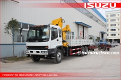 Durable hydraulique de levage télescopique Boom camion grue camion ISUZU monté avec 2270 kg grue