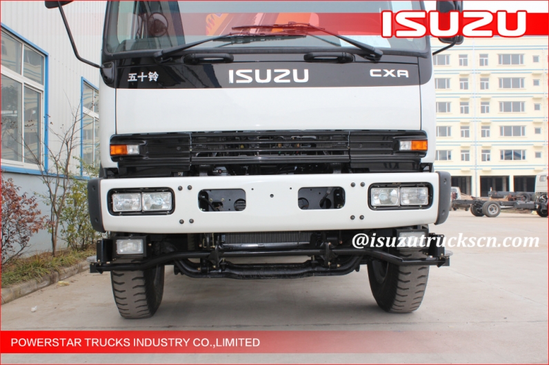 Isuzu Truck crane straight boom factory make 10m 12m 4X2 6 wheels diesel type Isuzu truck mounted telescopic crane