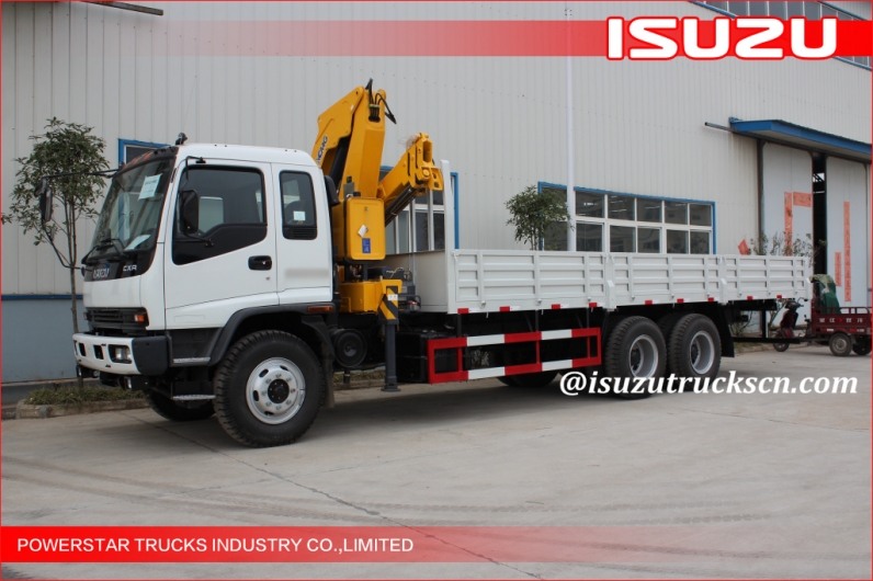 Isuzu Brand hydraulic cylinder pickup truck crane,truck with crane 10ton