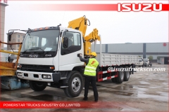 la Chine best célèbre meilleure qualité Isuzu 4 x 2 6,3 tonnes fabricant de grue montée sur camion