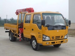 Le camion-grue de télescopique de levage durable 3,2 tonnes monté grue
