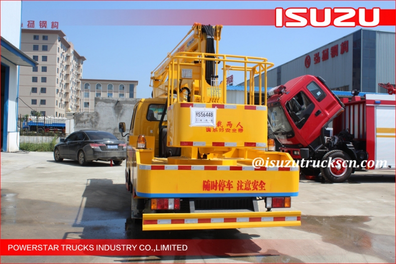 Isuzu truck mounted boom lift
