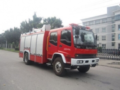 Taille de camion du camion de pompiers pour combattre les incendies 4 x 2 5.5 mètres cubes japonais isuzu