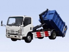 ISUZU crochet levage poubelle conteneur camion 8cbm camion à ordures