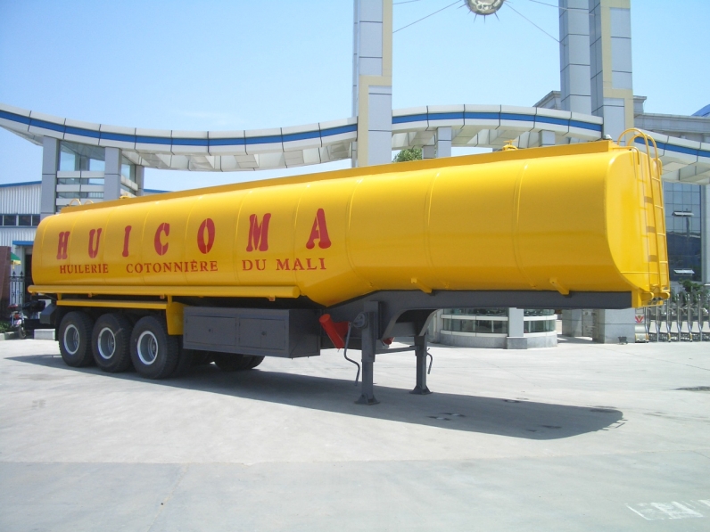 ISUZU tractor trailer Tri-axle 50000 liters oil tank fuel tanker semi trailer