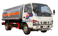 4000L (1 056 nous Gallon) camion 4 x 2 ISUZU châssis (115CV) Mobile de ravitaillement pour la livraison de l'essence/Diesel de lumière