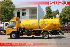 japonais NKR ELF FTR 6000 litres d'égout nettoyage combinaison vide Jetting camions Isuzu