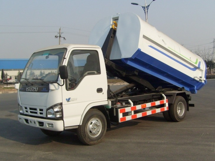 japanese 3cbm Isuzu Garbage Truck / Hook-Lift Truck / Garbage Vehicle 3cbm