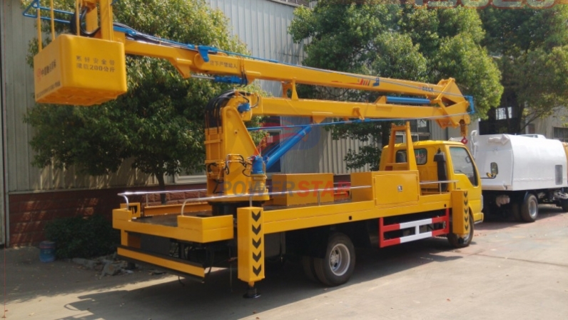 High quality aerial platform truck Isuzu Hydraulic telescopic boom truck