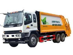 Compacteur de déchets avec châssis de camion isuzu véhicule de transport d'ordures