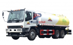 VC41 Isuzu à l'eau d'arrosage réservoir FVZ CXA eau bowser camion